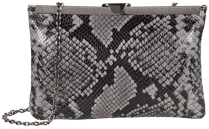snake print clutch