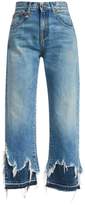 Thumbnail for your product : R 13 Camille High-Rise Double Shredded Hem Ankle Jeans