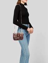 Thumbnail for your product : Valentino Painted Feathers Lock Shoulder Bag