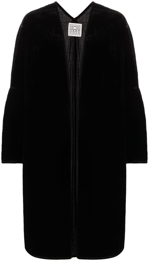 Totême Velvet Quilted Coat ShopStyle