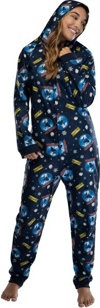 Disney Womens' Frozen Olaf Sweater Sleep Pajama Jumpsuit Union Suit  (xxl/xxxl) Blue : Target