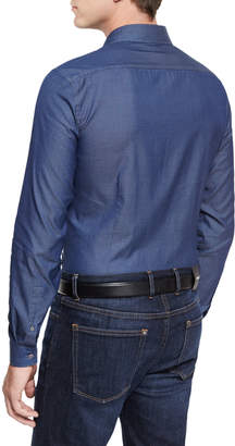 Michael Kors Italian-Woven Sport Shirt, Blue