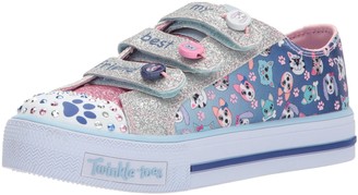 Skechers Girls Shuffles-Paw Party Trainers