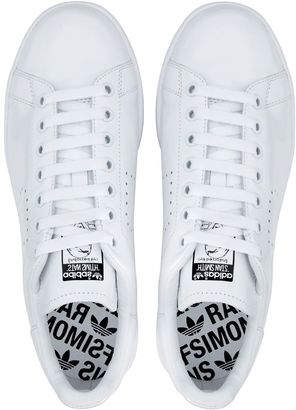 Raf Simons Sneaker Adidas X Stan Smith In Pelle Bianca