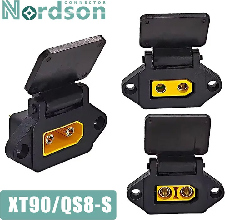DIVEDEER QS8-S Power Charging Plug XT90 Male Female Diamond Shell XT90S Anti-fire Electric Vehicle Lithium Battery Modification Interface