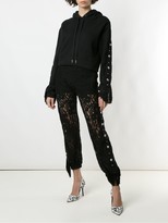 Thumbnail for your product : Andrea Bogosian Romes AB lace-pattern track trousers