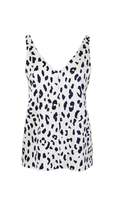 Thumbnail for your product : Tibi Cheetah on Hammered Satin V-Neck Cami