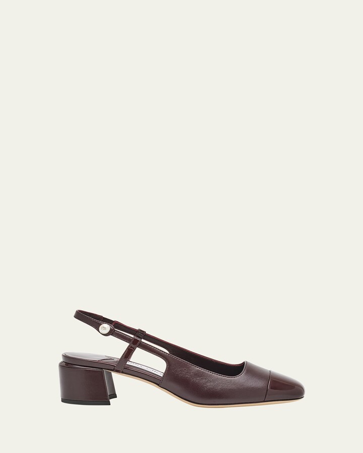 Elisa Leather Slingback Pumps