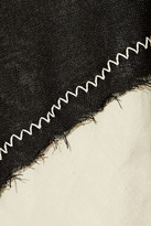 Thumbnail for your product : Acne Studios Dragica Open-back Asymmetric Paneled Linen-blend Midi Dress