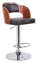 Thumbnail for your product : Baxton Studio Sitka Walnut and Black Modern Bar Stool