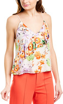 Thumbnail for your product : Alice + Olivia Lavonia Silk-Blend Tank
