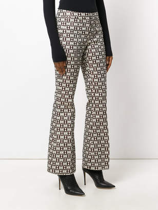 Giamba embroidered flared trousers
