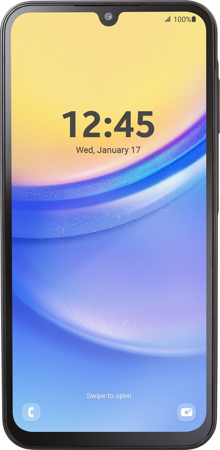 Tracfone Samsung Galaxy A15, 64GB, 5G, Black - Prepaid Smartphone [Locked to Tracfone]