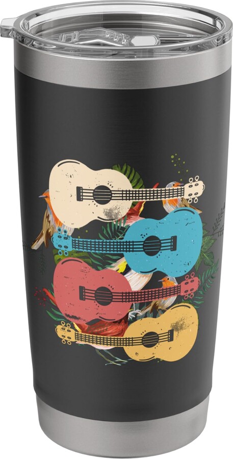Ukulele Guitar Musician Music Lover Ukulele Guitar Musicians Hawaii Ukelele Ukulelist Stainless Steel Insulated Tumbler