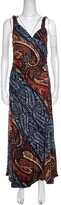 Thumbnail for your product : Marc by Marc Jacobs Marc by Marc Jacob Multicolor Paisley Printed Sleeveless Maxi Dress M