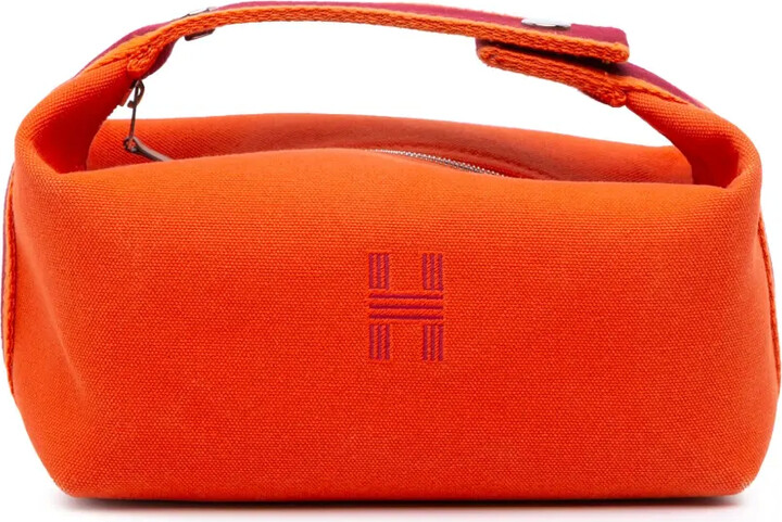 Hermès Pre-Owned 2021-2025 Small Canvas Bride A Brac Case vanity bag