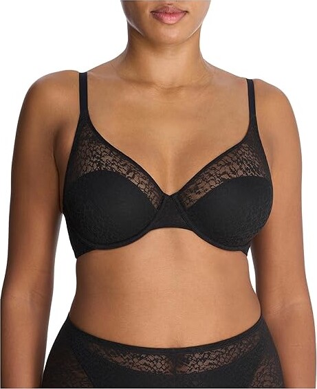 Natori Pretty Smooth Seamless Underwire Women's Bra Black : 38DD Elastane/Nylon