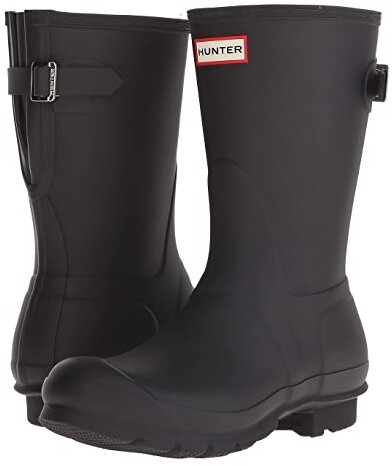 short black rain boots womens