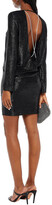 Thumbnail for your product : Mason by Michelle Mason Crystal-embellished Metallic Stretch-jersey Dress