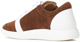 Thumbnail for your product : Giuseppe Zanotti Two-tone Leather And Suede Sneakers