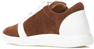 Giuseppe Zanotti Two-tone Leather And Suede Sneakers