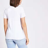 Thumbnail for your product : River Island White 'Gracieux' printed T-shirt