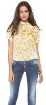 Thumbnail for your product : DSquared 1090 DSQUARED2 Printed Silk Blouse