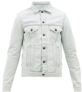 Thumbnail for your product : Off-White Logo-print Cotton Denim Jacket - Light Blue