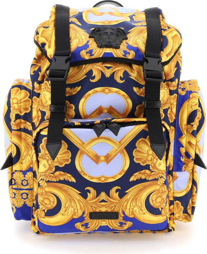 Versace barocco 660 print nylon medusa backpack ShopStyle