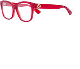 Thumbnail for your product : Gucci Eyewear transparent glitter rectangular glasses
