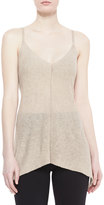 Thumbnail for your product : Donna Karan Trapeze Ribbed Tunic, Buff