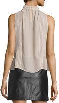 Thumbnail for your product : Joie Raffe Lace-Inset Sleeveless Silk Top