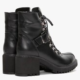 Thumbnail for your product : DF By DANIEL Module Black Leather Lace Up Ankle Boots