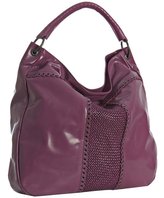 Thumbnail for your product : Bottega Veneta purple leather grommet detail large hobo