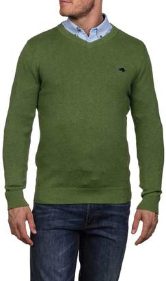 Men's Raging Bull V-Neck CottCash Sweater