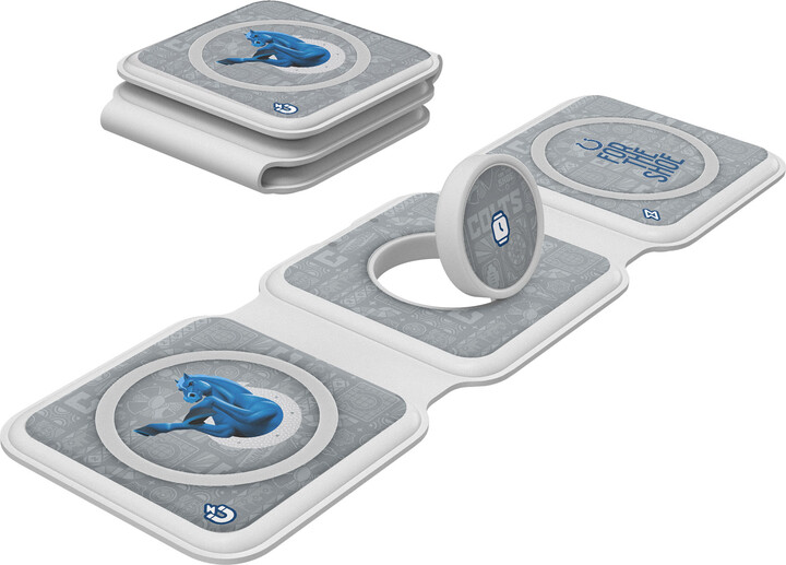 Keyscaper White Indianapolis Colts 3-in-1 Foldable Charger