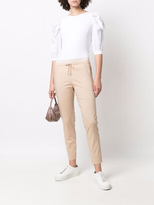 D-Exterior Layered Waistband Tapered Trousers