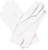 Thumbnail for your product : HermÃ ̈s Grommet Leather Gloves White HermÃ ̈s Grommet Leather Gloves
