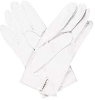 HermÃ ̈s Grommet Leather Gloves White HermÃ ̈s Grommet Leather Gloves