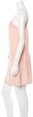 Anine Bing Lace-Trimmed Mini Dress
