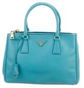 Thumbnail for your product : Prada Saffiano Lux Small Double-Zip Tote gold Saffiano Lux Small Double-Zip Tote