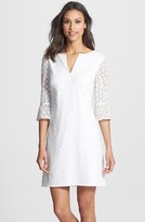 Thumbnail for your product : Adrianna Papell Daisy Embroidered Shift Dress (Regular & Petite)
