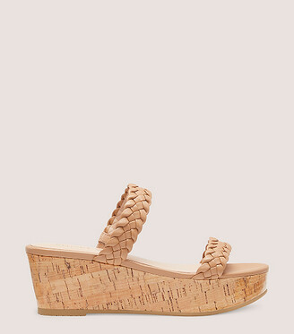 Stuart Weitzman Aleena Woven Summer Slide Wedge - ShopStyle