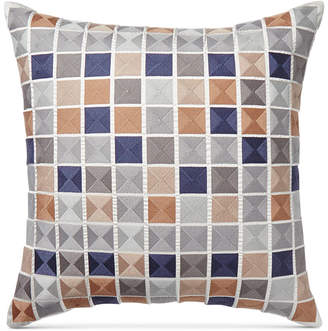 Hotel Collection Patchwork 20" Square Cotton Decorative Pillow, Created for Macy's