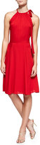 Thumbnail for your product : L'Agence Tie-Neck Chiffon Dress