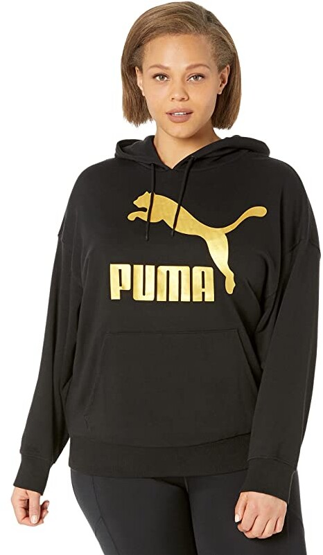 Puma Plus Size Classics Logo Hoodie - ShopStyle