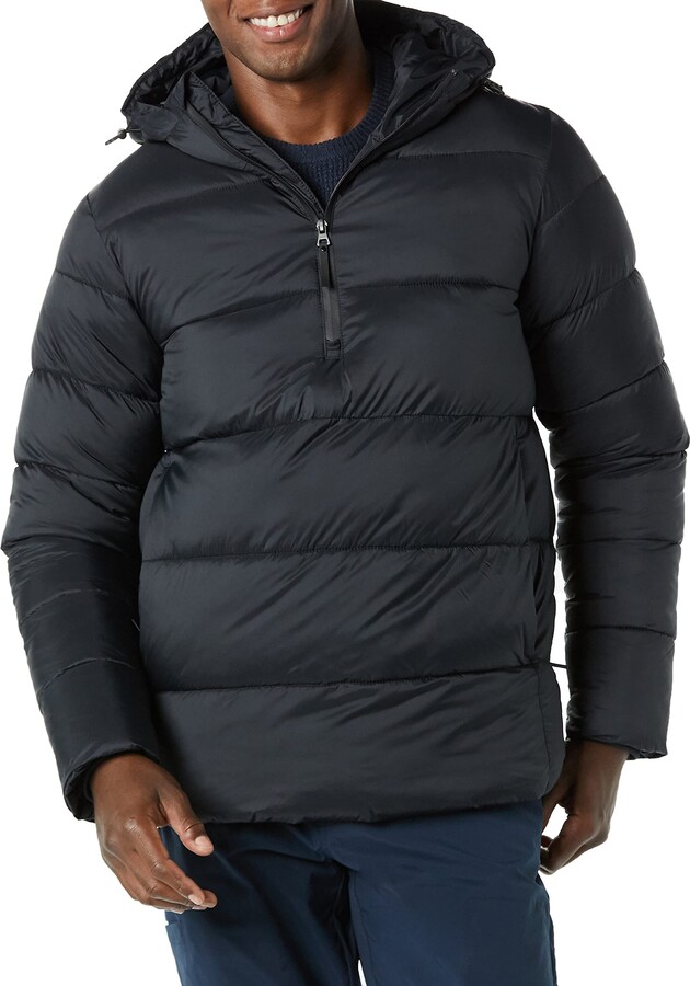 Amazon Essentials Men's Lightweight Water-Resistant Hooded Puffer Anorak  Jacket - ShopStyle