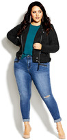 Thumbnail for your product : City Chic Chic Biker Jacket - black
