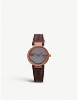 Thumbnail for your product : Gucci Women's Sapphire Ya133504 Interlocking-G Collection Brown Pvd Watch
