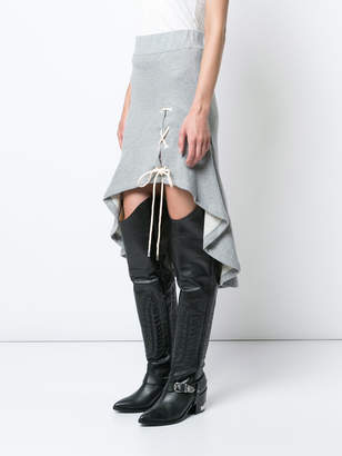 Jonathan Simkhai tie front asymmetric skirt